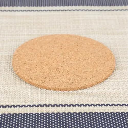 50/100Pcs Cup Mat Natural Cork Coasters Placemats for Table Kitchen Accessories Round Coffee Tea Cup Mats Desktop Decoration Placemats for Dining Table(50pcs-95x95x5mm) - Image 6