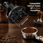 58mm WDT Tool Espresso,Press-to-Rotate Espresso Distribution Tool with Magnetic Base,Adjustable Depth Espresso Needles Distributor Tool,8 Needles Coffee Stirrer Tool for Home and Professional Baristas - Image 2