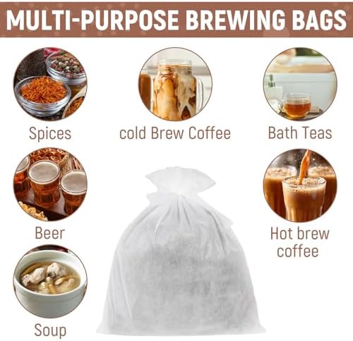 50Pcs 20" x 20" Commercial Cold Brew Coffee Filters for 5 Gallon Buckets, Cold Brew Bags Disposable for Commercial Model Cold Brew Coffee Makers - Image 7