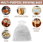 50Pcs 20" x 20" Commercial Cold Brew Coffee Filters for 5 Gallon Buckets, Cold Brew Bags Disposable for Commercial Model Cold Brew Coffee Makers - Image 7