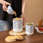 2 Pcs 36/18 oz Ceramic Canisters Sets for Kitchen - Image 2