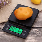Digital Coffee Scale for The Pour Over Coffee Maker Rechargable Coffee Scale with Timer Kitchen Scale for Baking ABS(Red Wine 5kg 0.1g) - Image 5
