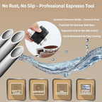 51mm Coffee Distributor and Tamper, Dual Head Espresso Leveler Fits 51mm Portafilter for Barista Express, Stainless Steel Espresso Distribution Tool - Image 5