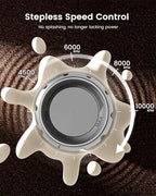 Maestri House Rechargeable Milk Frother with Stepless Speed Control, LunaFro Max Handheld Electric Foam Maker+DualFro 600 - Image 6