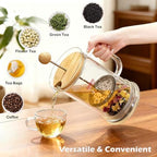 34oz French Press Coffee & Tea Maker Double-Wall Glass Plastic Free - Image 6
