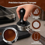 ShanSon Espresso Accessories Kit,4-Piece Set,Tamper, Distributor, Dosing Funnel, Retractable WDT Tool,54mm Stainless Steel Coffee Accessories Kit for Home & Commercial Use - Image 5