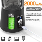Electric Herb Grinder 150W Spice Grinder USB-C Rechargeable, Compact Size, Easy On/Off. Fast Grinding Dry Spices Herbs, with Pulse Mode and Cleaning Brush (Black) - Image 5