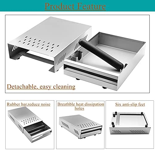 DIBTSA Espresso Knock Box Drawer, 2.5L Capacity Stainless Steel Detachable Coffee Ground Knock Container,For Home,Office,Restaurant and Coffee Shop (Silver) - Image 3