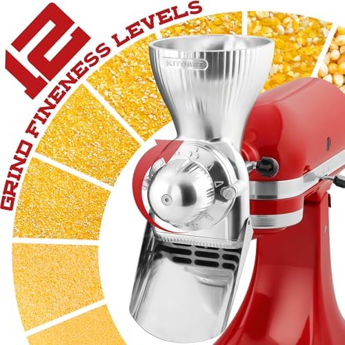 KITOART All Metal Grain Mill Attachment for Kitchenaid Stand Mixers - Image 2