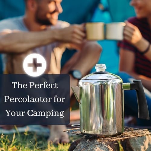 Mixpresso 5-8 Cup Coffee Percolator Stovetop, Stainless Steel Coffee Pot - Image 6