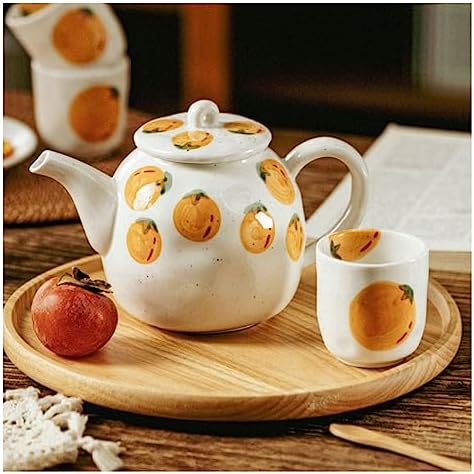 Water Pitcher Ceramic teapot Teacup Combination Household Tea Set Cool Kettle Gift Creative Flower teapot Water Jug - Image 3