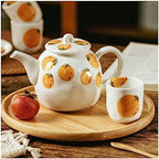 Water Pitcher Ceramic teapot Teacup Combination Household Tea Set Cool Kettle Gift Creative Flower teapot Water Jug - Image 3