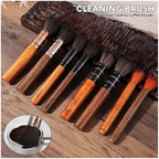 Wooden Espresso Coffee Powder Brush for Grinder Filter Maker - Image 2