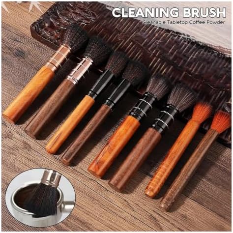 Wooden Espresso Coffee Powder Brush for Grinder Filter Maker - Image 2