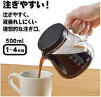 Akebono Sangyo TW-3732 Unbreakable Coffee Server, 16.9 fl oz (500 ml), Made in Japan, Resin, Microwave Safe, Dishwasher Safe, Graduated Marked - Image 4