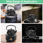 10oz/300ml Stovetop Tea Kettle, Japanese Cast Iron Teapot Traditional Kung Fu Teapot Kettle with Stainless Steel Infuser for Brewing Loose Leaf Tea - Image 3
