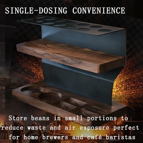 12 Tubes Coffee Bean Cellar, Wood Coffee Bean Storage Tubes, Capacity of a Single Bottle 23-25g, for Coffee Lover - Image 2