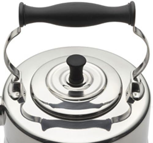 BonJour Tea Stainless Steel and Copper-Base Gooseneck Teapot / Teakettle, 2-Quart - Image 6