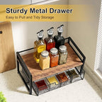 Tea Bag Organizer Wood Tea Organizer with 8 Compartments Storage Chests Tea Station Chest Display Container Box for Countertop Kitchen - Image 7