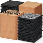 100PCS Square Slate, Cork Drink Coasters Bulk for Laser Engraving by MAPRIAL