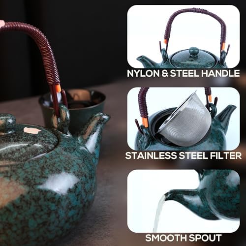Japanese Tea Set, Japanese Style Porcelain Tea Sets for Adult - Image 5