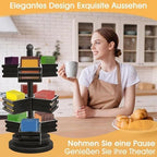 Tea Bag Organizer – Rotating 3 Levels for Storage of Tea Envelopes, for Pantry Bags | for Pantry Home Coffee Office Countertop Counter Bar - Image 5