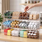 12 Pcs Stackable Plastic Storage Bins, Open Front, Clear - Image 7