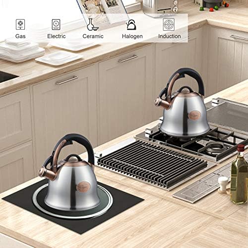 Tea Kettle -2.2 Quart Tea Kettles Stovetop Whistling Teapot Stainless Steel Tea Pots for Stove Top Whistle Tea Pot - Image 7
