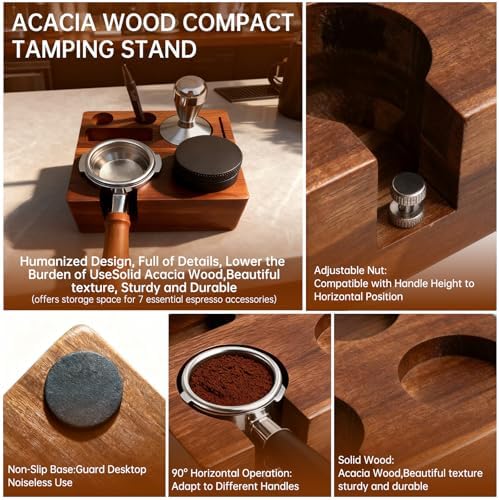 54mm Espresso Accessories Kit, 9 Pcs Espresso Tamper Tools Set - Image 7