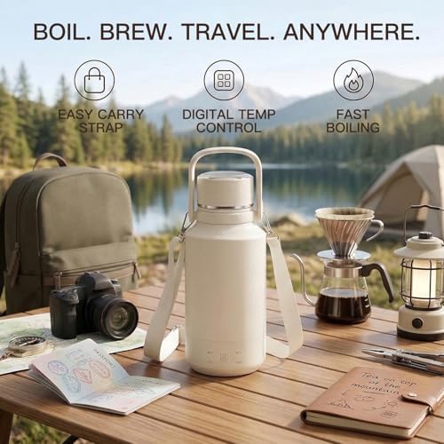 MEGAwise Travel Electric Kettle: 1L Portable Water Boiler for Tea & Coffee - Image 5