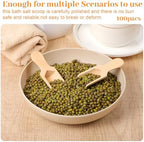 100 Pack Mini Wooden Spoons for Jars Small Bath Salt Bamboo Spoons Bulk Small Scoop Mini Scooper Wooden Candy Spoon Washing Powder for Sugar Scrubs, Bath Salts, Cooking - Image 3