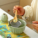 8-Piece Matcha Set - Complete Japanese Matcha Whisk & Bowl Kit with Bamboo Whisk, Sifter, Scoop & Towel – Ideal Beginner Matcha Making Set for Traditional Ceremonial Grade Matcha Tea (Spun Brown) - Image 4