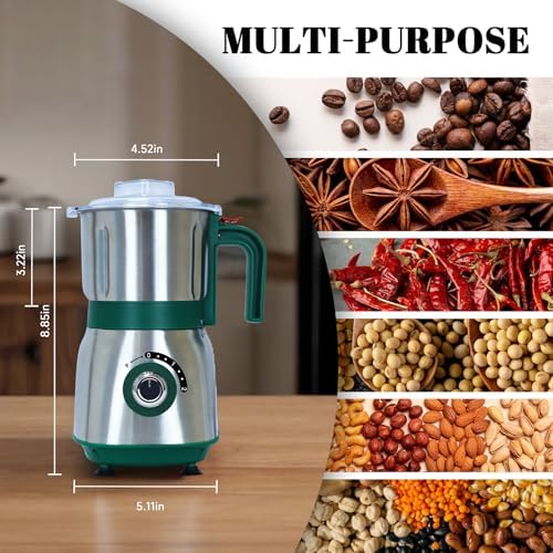 Versatile Kitchen Grinder - 500W Electric Mill (Green) - Image 3