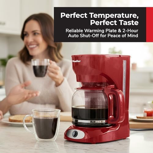 MUELLER HOME 12-Cup Red Coffee Maker - Image 3