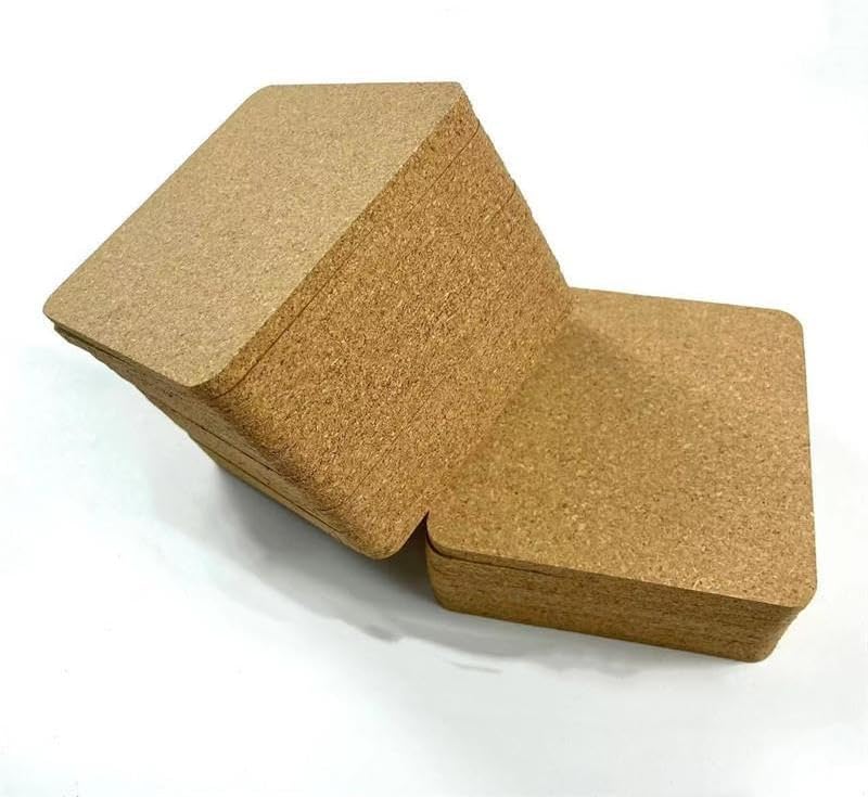 Coasters Cork Coasters, Round & Square, 3-5mm - Image 4
