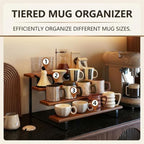 Stackable Coffee Mug Display Rack, Countertop Mug Rack - Image 3