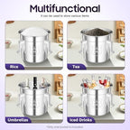 Stainless Steel Metal Food Storage Containers & Jars with Lids Lock Clips，Airtight Canister for Coffee Bean Flour Sugar Storage Containers (12, Liters) - Image 4