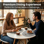 Premium Oval Faux Leather Placemat & Coaster Set with Innovative Cork-Look Printed Base，4/6/8-Piece Sets & 8 Colors，Non-Slip Dining Table Mats for Kitchen Dining - Image 2