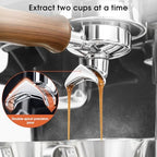 54mm Portafilter with Double Spout for Breville Barista Express BES870 - Image 3
