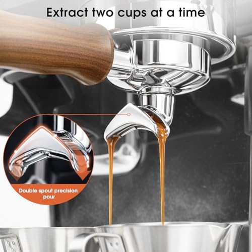 54mm Portafilter with Double Spout for Breville Barista Express BES870 - Image 3