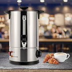 Commercial Coffee Urn, 50 Cup Stainless Steel Coffee Maker With Filter - Image 4