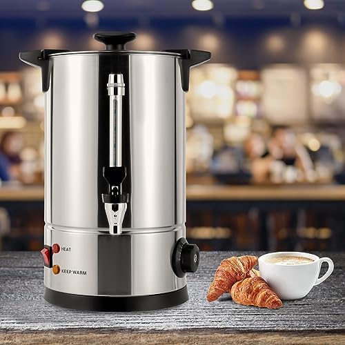 Commercial Coffee Urn, 50 Cup Stainless Steel Coffee Maker With Filter - Image 4