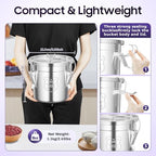 Stainless Steel Metal Food Storage Containers & Jars with Lids Lock Clips，Airtight Canister for Coffee Bean Flour Sugar Storage Containers (12, Liters) - Image 2
