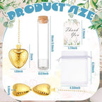 25 Sets Bridal Shower Tea Party Favors Bulk for Guests Include Heart Tea Infuser, Glass Jar, Thank You Gift Tag, Drawstring Organza Bag for Wedding Bridal Shower Souvenir Gift Party Supplies - Image 3