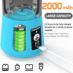 Electric Herb Grinder 150W Spice Grinder USB-C Rechargeable, Compact Size, Easy On/Off. Fast Grinding Dry Spices Herbs, with Pulse Mode and Cleaning Brush (Blue) - Image 5