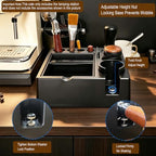 Espresso Tamping Station And Knock Box,ALL in 1 Espresso Organizer Station,Multifunctional Tamper Station Fit for 51/54/ 58mm Espresso Accessories,Removable Knock Box Espresso Station (Black, 51-58mm) - Image 5