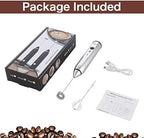 Zoocura Electric Whisk Milk Frother with 2 Whisks, Handheld Foam Maker For Coffee, Latte, Cappuccino, Hot Chocolate, Durable Drink Mixer - Image 6
