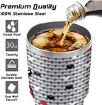 30 Oz Tumbler with Lid and Straw, Travel Coffee Mug Thermal Cups for Hot and Cold Drinks, Exquisite Stainless Steel Insulated Coffee Cup for Woman Girl - Image 3
