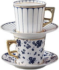 JSEIAJB Milk Coffee Cup Ceramic Espresso Aesthetics Coffee Cup Vintage Vertical Stripe Kaffeetasse Household Items by Unknown