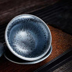Jianzhan Chinese Tea Set, Tenmokus Tea Cup Set (Grey) - Image 2